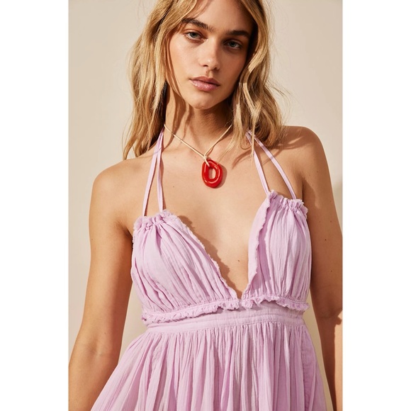 Free People 100 Degree Mini Dress in Pink Rose - Picture 5 of 15